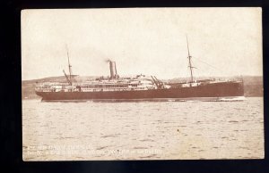 LS3647 - UK Liner - New Zealand Shipping Co. - Ruahine - on trials - postcard