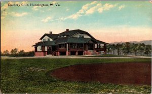 View of Country Club, Huntington WV c1914 Vintage Postcard M53