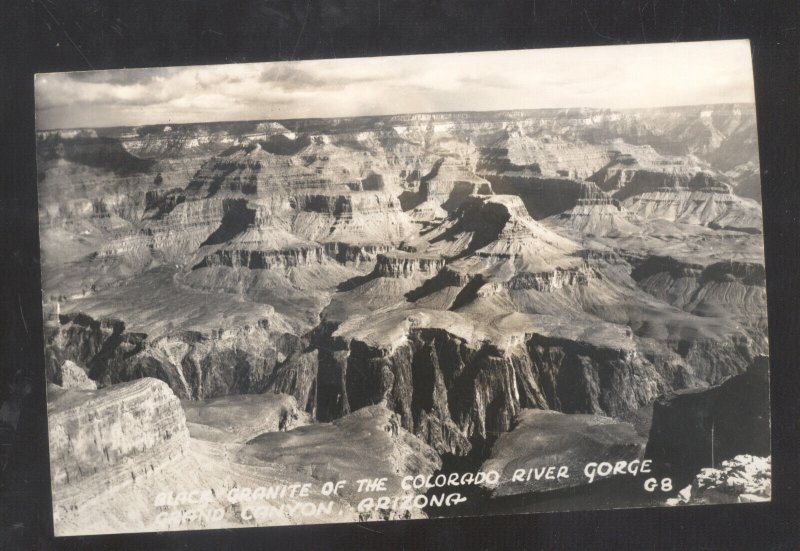 RPPC THE GRAND CANYON COLORADO RIVER GORGE ARIZONA REAL PHOTO POSTCARD