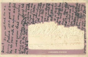 Germany Koblenz-Ehrenbreitstein very embossed postcard 1905 