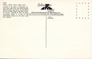 UT - Salt Lake City. Hotel Utah