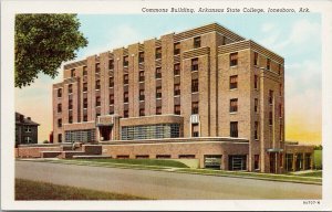 Jonesboro Arkansas Commons Building Arkansas State College Unused Postcard H11