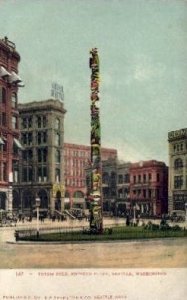 Pioneer Place, Totem Pole - Seattle, Washington WA  