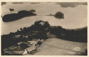 Sweden Älghammar Fran Flygplan Södermanland Vintage RPPC 08.92