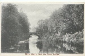 Scotland Postcard - River Garry From The Stone Bridge - Perthshire - Ref 974A