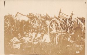 J77/ Minneapolis Minnesota RPPC Postcard c1910 Pioneer Wagons Women 306