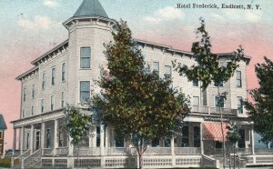Vintage Postcard 1916 Hotel Frederick Building Endicott New York N. Y.