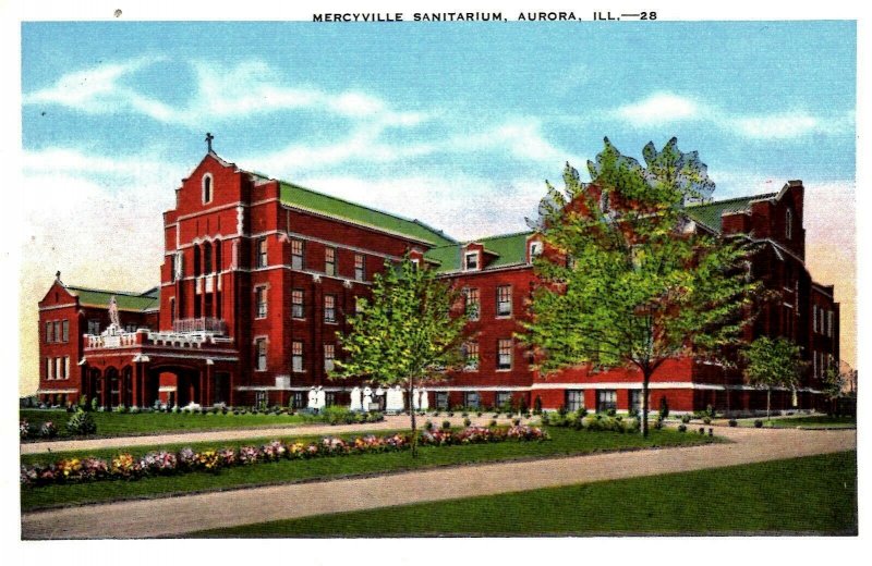 Aurora, Illinois - The Mercyville Sanitarium - c1920