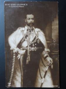 H.M.The King George V in Coronation Robes Pub by E.A.S. No.3852