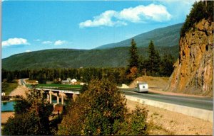 Canada British Columbia Sicamous New Trans-Canada Highway & Bridge