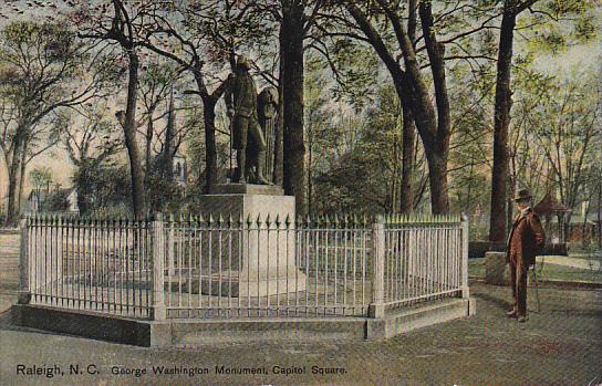 George Washington Monument Capitol Square Raleigh North Carolina 1912