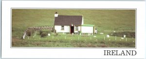 c1990s Ireland Rural Cottage Stone Wall Fence Countryside Oversized Chrome PC 8P