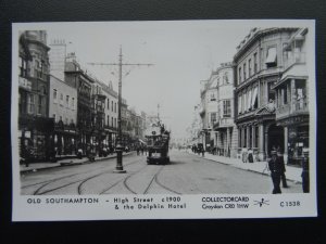 Southampton HIGH STREET & DOLPHIN HOTEL c1900 RP Postcard by Pamlin Repro C1538