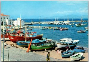 The Little Harbor And Saint Nicholas Church Mykonos Greece Postcard