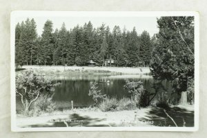RPPC S. & E. Reservoir at De Sabla, Cal. Vintage Postcard P106