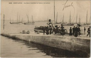 CPA PORT-LOUIS - La Cale a l'arrivée du bateau de LORIENT (33072)