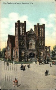 Pensacola Florida FL Church 1900s-1910s Postcard