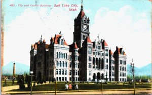 City And County Building Salt Lake City Utah Vintage Postcard C184