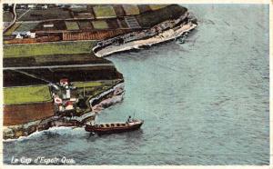 Le Cap D'Espair Wuebec Birdseye View Harbor Antique Postcard K45703