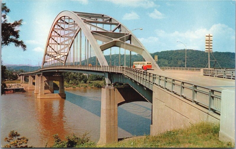 USA Fort Henry Bridge Wheeling West Virginia Chrome 09.29