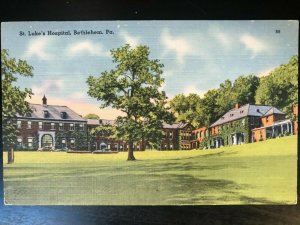 Vintage Postcard 1930-1945 St. Luke's Hospital Bethlehem Pennsylvania