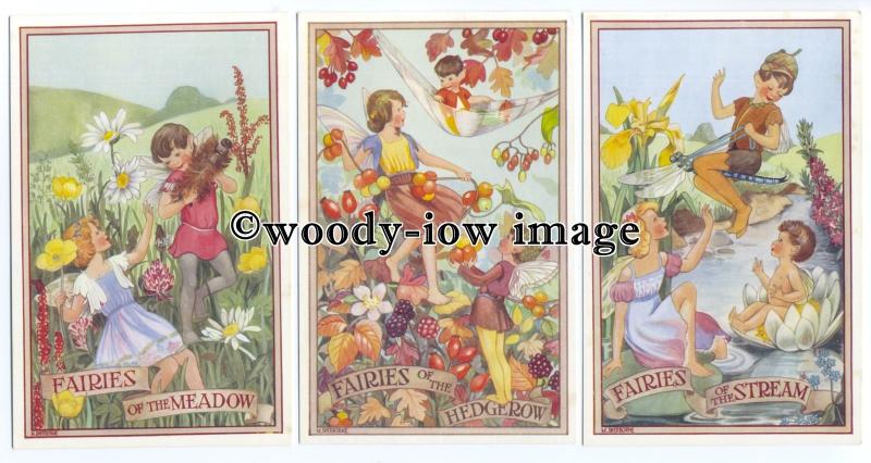 su3292 - Various Woodland Fairies by the Artist - M.Sherborne - 5 postcards