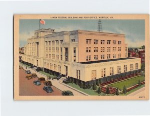 Postcard New Federal Building And Post Office, Norfolk, Virginia