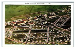 SHREVEPORT, Louisiana LA ~ Aerial View BARKSDALE FIELD Airport 1930-40s Postcard