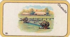 Carreras Cigarette Card Greyhound Racing Game No 18 Obstacle