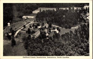 Aerial View Guilford County Sanatorium, Jamestown NC c1942 Vintage Postcard M77