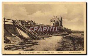 Old Postcard Bernieres sur Mer La Digue La Cassine