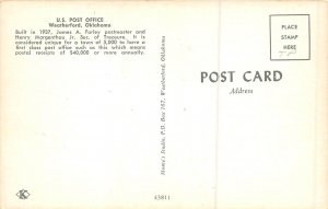 Weatherford Oklahoma 1960s Postcard US Post Office 