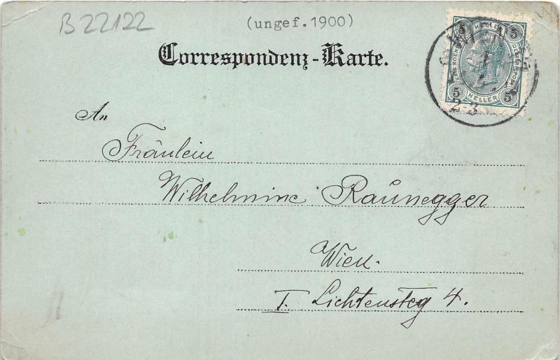 B22122 Kaltenleutgeben 1900 austria
