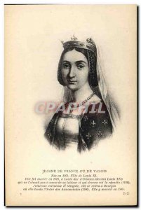 Old Postcard Joan of France and Navarre