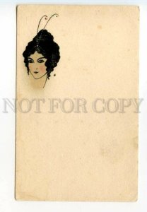 490502 ART NOUVEAU Portrait Belle Girl Fashion KRASOVSKY Vintage RAZSVET Lambert