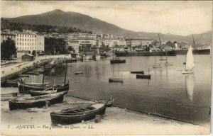 CPA Ajaccio vue generale des Quais CORSICA (1077524)