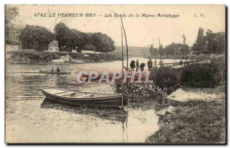 Nogent Bry Old Postcard edges of artistic Marne