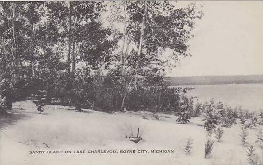 Michigan Boyne City Sandy Beach On Lake Charlevoix Artvue