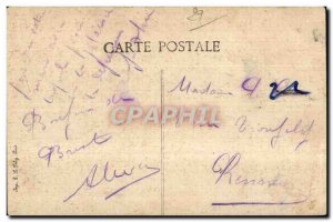 Old Postcard Brest harbor warships moored boats