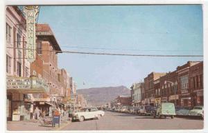 Street Scene Cars Theater Drug Store Middlesboro Kentucky 1950s postcard