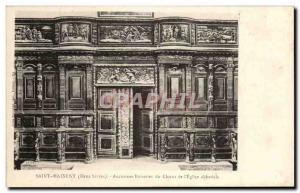 Postcard Old Saint Maixent Old woodwork Choir of & # 39Eglise abbstiale