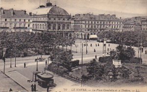 France Le Havre La Place Gambetta et e Theatre