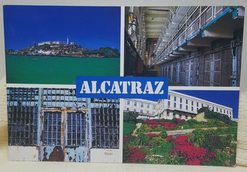 Alcatraz San Francisco California Vintage Postcard