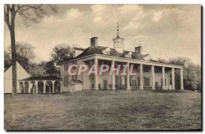 Old Postcard Mount Vernon Virginia Home Of George Washington