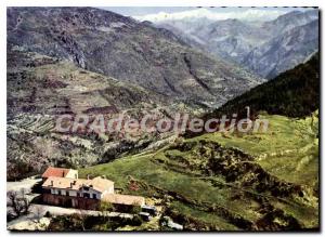 Postcard Old Pass Brouis in Mar Aerial view on Italian channels Breil sur Roy...