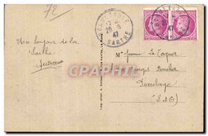 Old Postcard Bonnetable The castle and lake