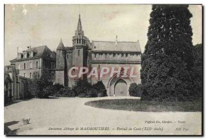 Old Postcard Old Abbey Marmoutiers Portal Scotland