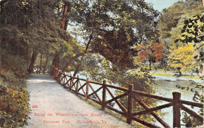 PHILADELPHIA PA~LOT OF 3 WATER VIEW POSTCARDS-RIVER DR-FAIRMOUNT-REX BRIDGE 