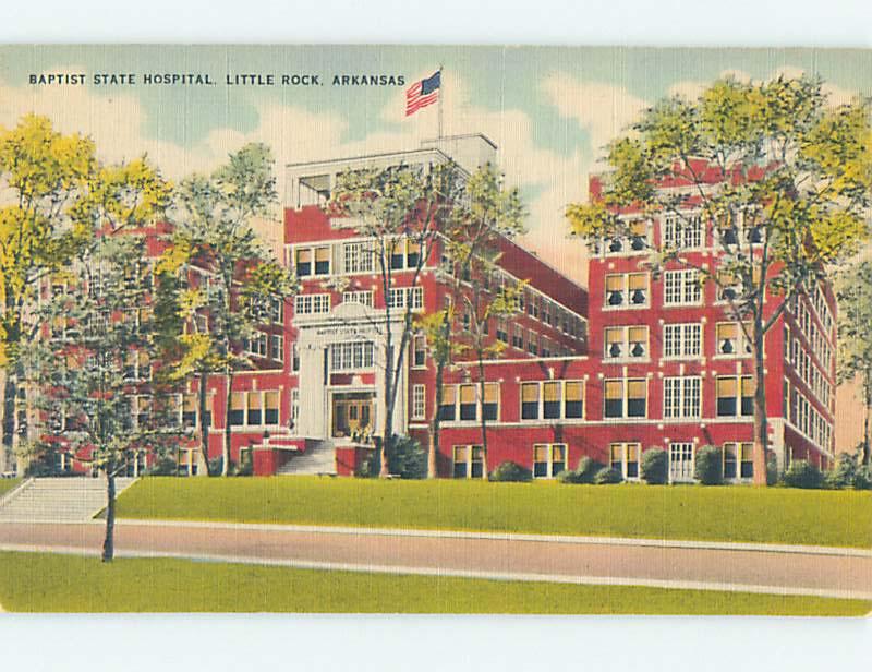 Unused Linen HOSPITAL SCENE Little Rock Arkansas AR J9581