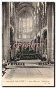 Old Postcard Abbaye De Saint Denis Altar Teacher by Viollet le Duc